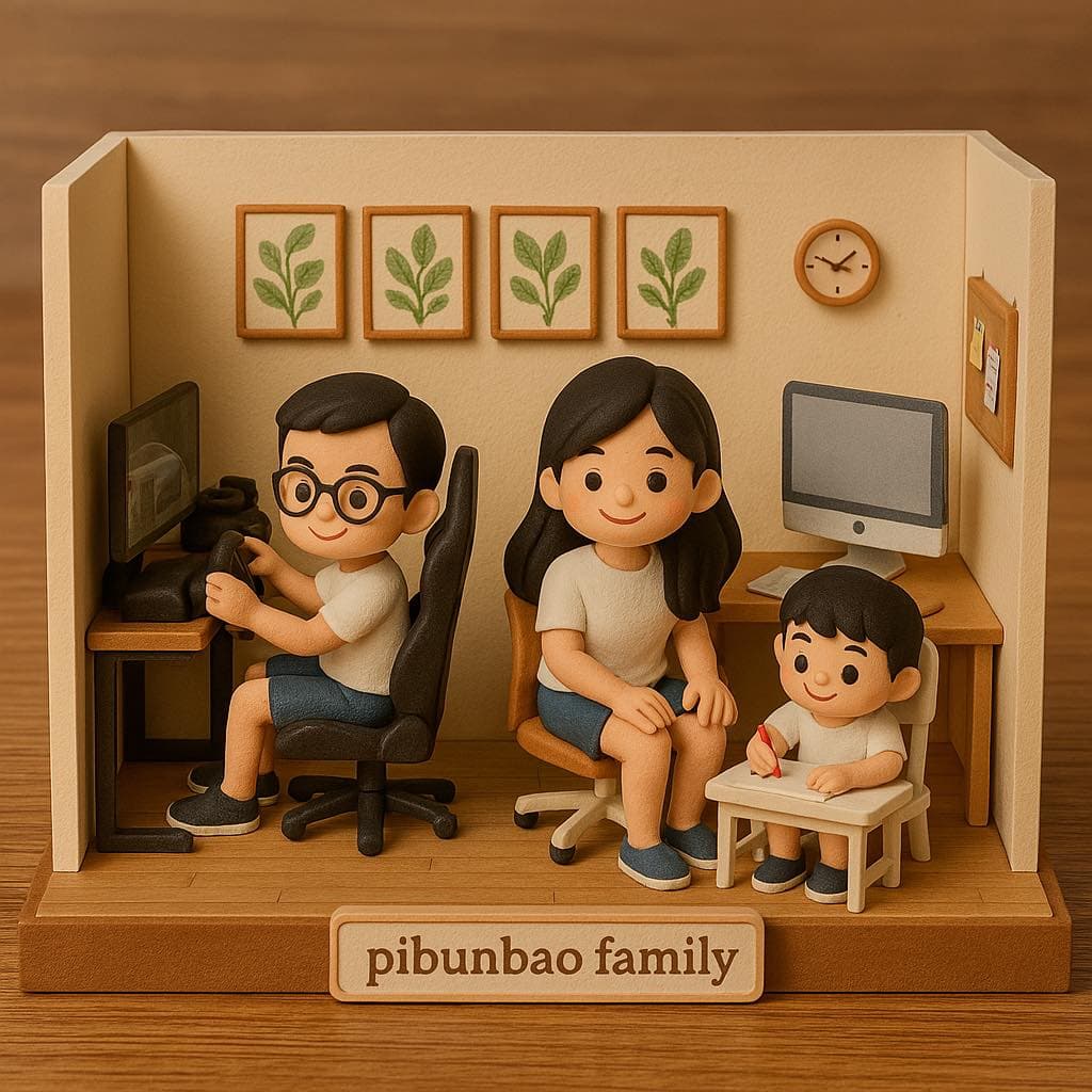 Ảnh theo trend góc làm việc 3D